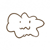 Wolk Illustratie van een wolk